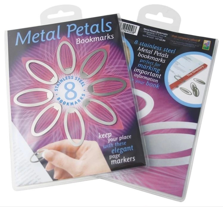Metal Petals Bookmarks - zestaw 8 zakładek, IF