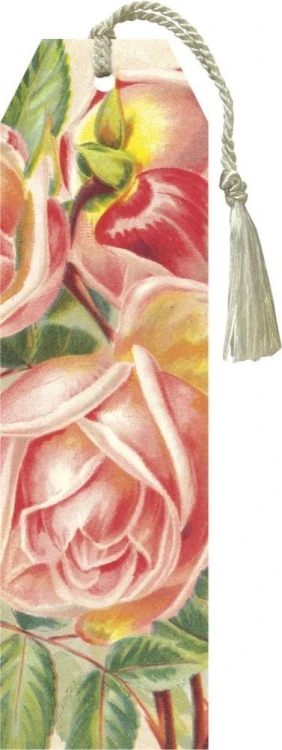 Zakładka 130 ze wstążką Różowe róże, Skona Ting
