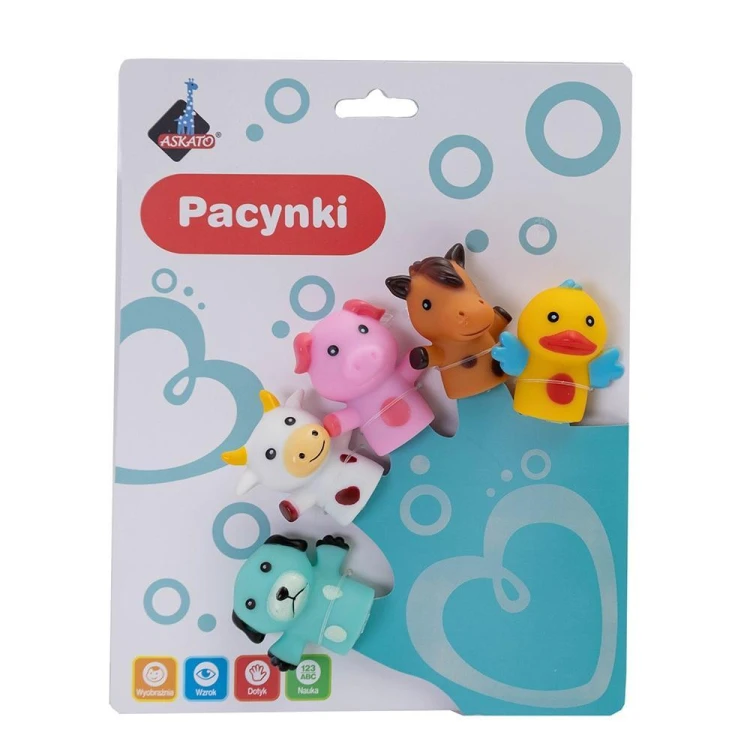 Pacynki na palce zwierzątka farma, Askato