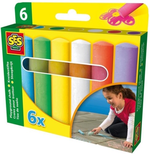 Kreda kolorowa do chodników - 6 kolorów, SES NL