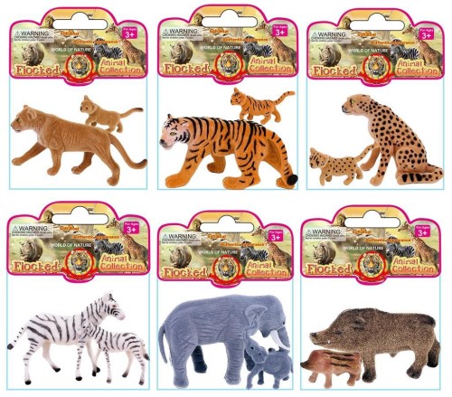 Zwierzęta flokowane mama i dziecko, Trifox