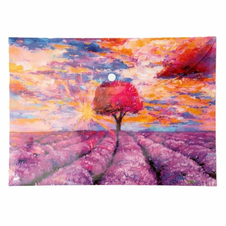 Teczka kopertowa PP A4 Lawenda, Narcissus