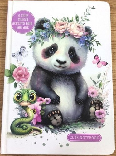 Notatnik A5/64K gładki Panda, Fresh