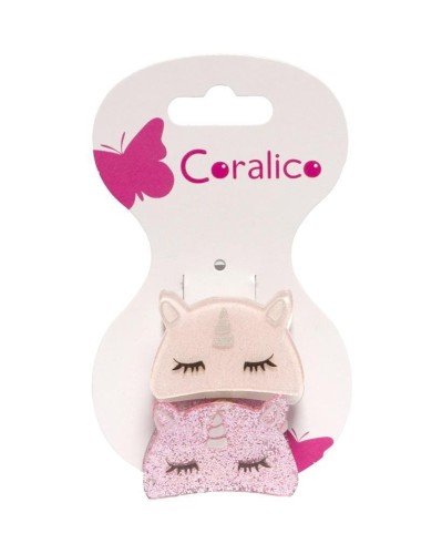 Klipsy akrylowe Jednorożec, Coralico