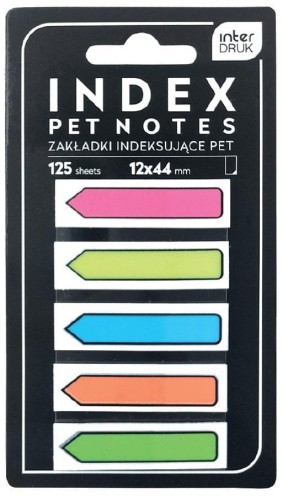 Zakładki indeksujące Pet Strzałki Neon, INTERDRUK