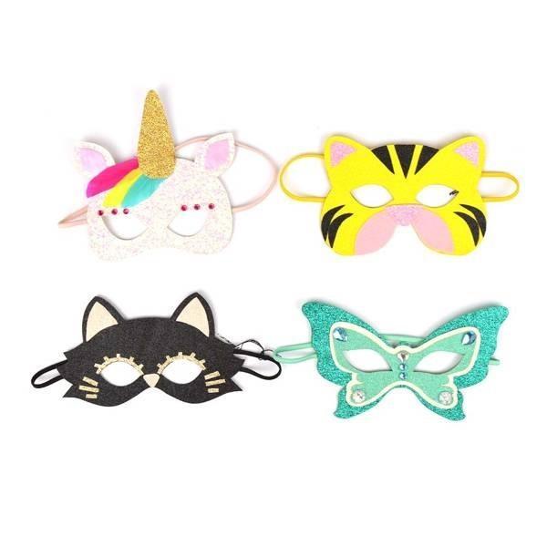 Zestaw 4 brokatowych masek, Robe