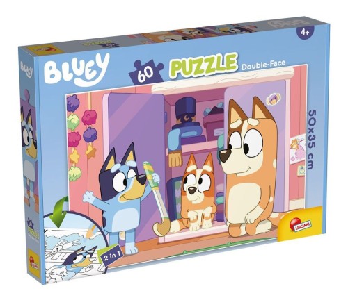 Puzzle dwustronne 60 Bluey, Lisciani
