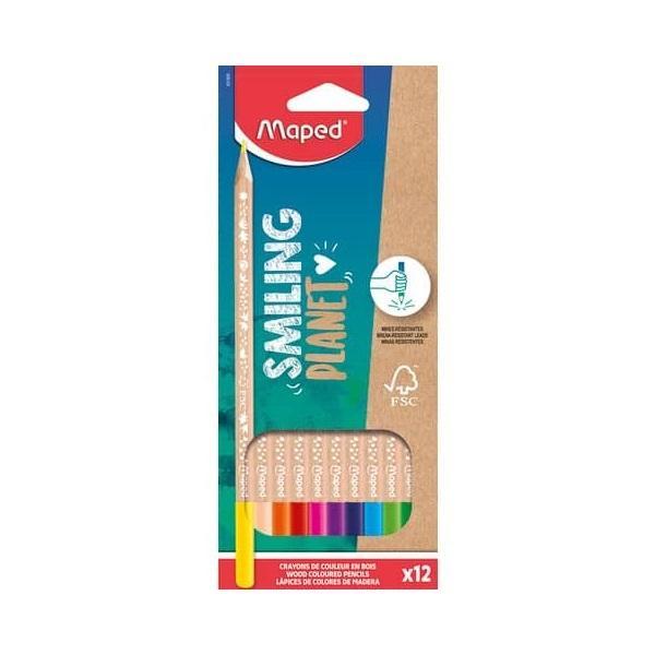 Kredki Smiling Planet 12szt. MAPED, Maped