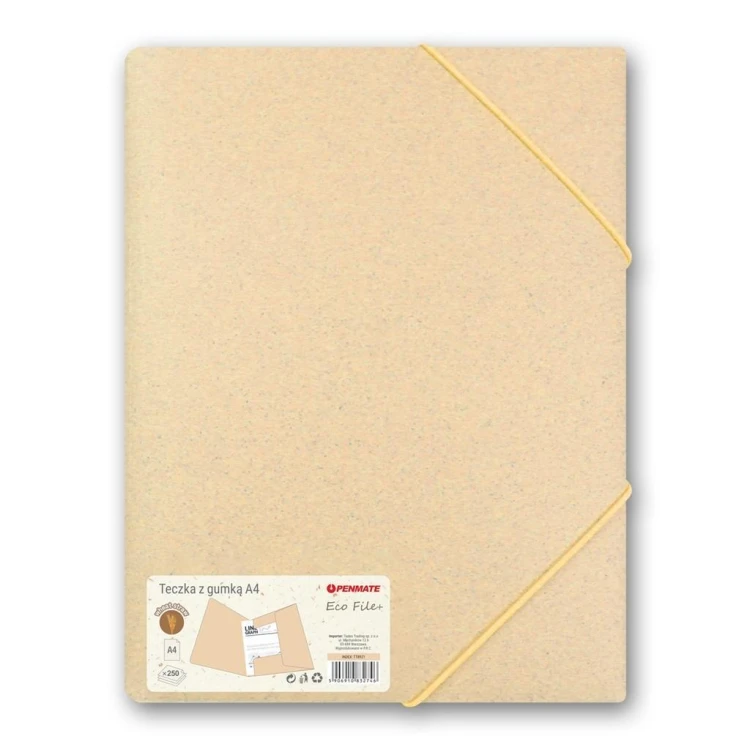 Teczka z gumką A4 żółta PENMATE, Penmate