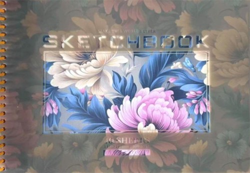 Szkicownik A5/40K koło gładki Kwiaty FRESH, Fresh