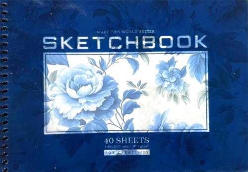 Szkicownik A5/40K koło gładki Kwiaty FRESH, Fresh