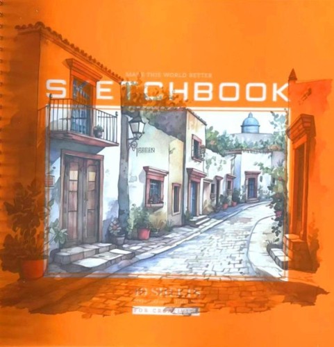 Szkicownik 200x200/40K gładki Ulica FRESH, Fresh