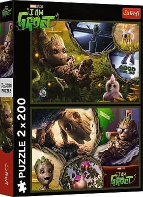 Puzzle 2x200 Ja jestem Groot TREFL, Trefl