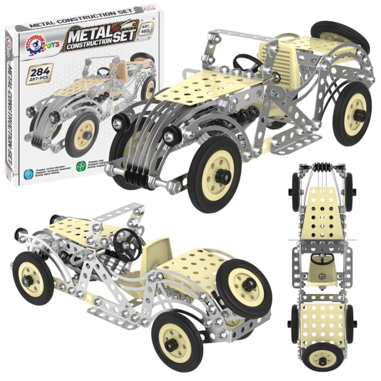 Zestaw konstrukcyjny samochód retro, Technok