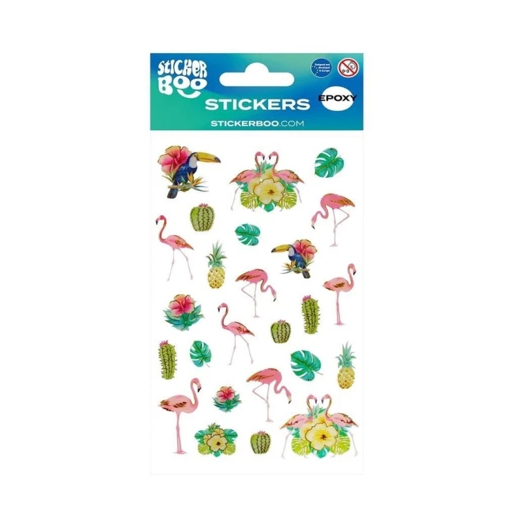 Naklejki Sticker BOO Flamingi, Sticker Boo