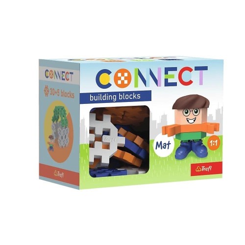 Klocki Connect - Pocket 30 Boy: Mat TREFL, Trefl