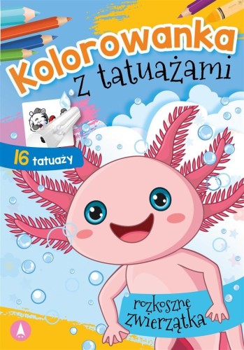 Kolorowanka z tatuażami. Rozkoszne zwierzaczki