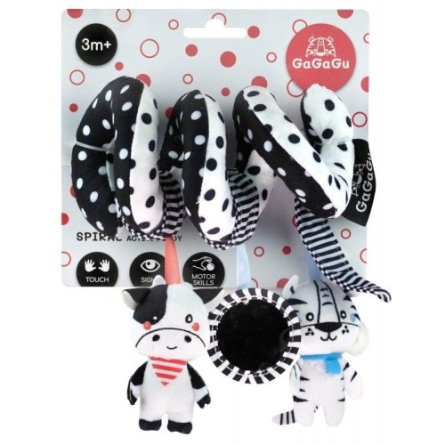 Pluszowa spirala Krowa i Tygrys GaGaGu, TM Toys