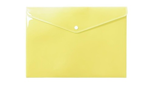 Teczka koperta A4 PP pastel żółta, Biurfol