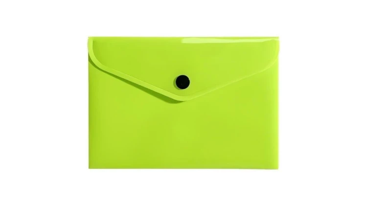 Teczka koperta A6 PP neon żółta, Biurfol