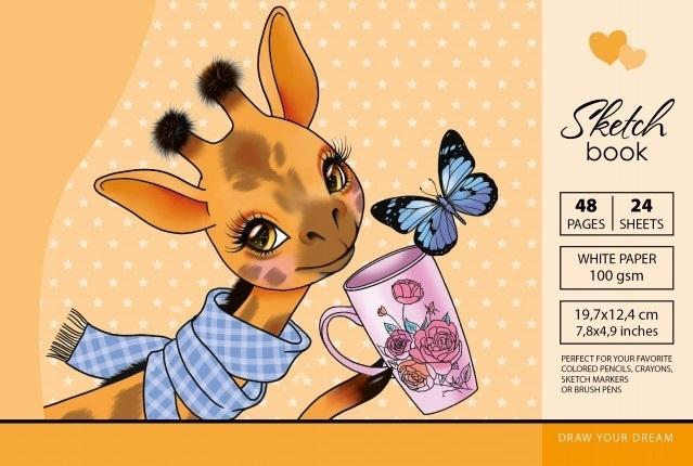 Szkicownik 197x124/48K 100g TW Żyrafa FRESH, Fresh