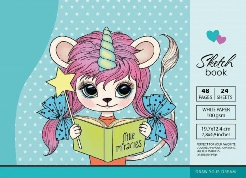 Szkicownik 197x124/48K 100g TW Wróżka FRESH, Fresh