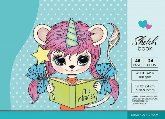 Szkicownik 197x124/48K 100g TW Wróżka FRESH, Fresh