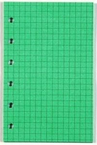 Wkład do organizera K Kratka zielona ANTRA, Antra