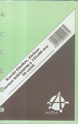 Wkład do organizera K Czysta zielona ANTRA, Antra