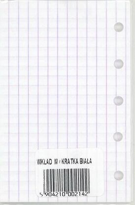 Wkład do organizera M Kratka biała ANTRA, Antra