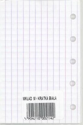 Wkład do organizera M Kratka biała ANTRA, Antra