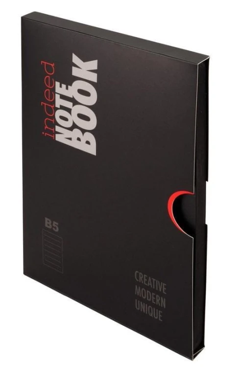 Notes B5 linia Indeed czarny, Antra