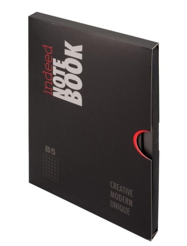 Notes B5 kratka Indeed szary, Antra