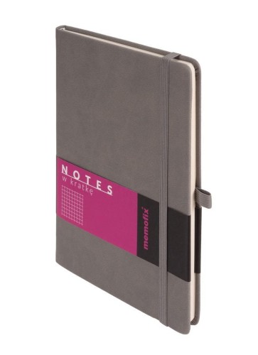 Notes Memofix A5 kratka szary, Antra