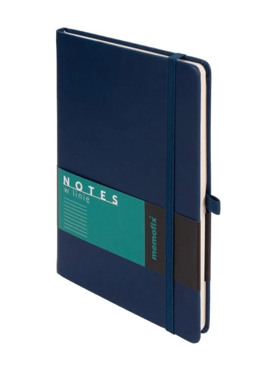 Notes Memofix A5 linia granatowy, Antra