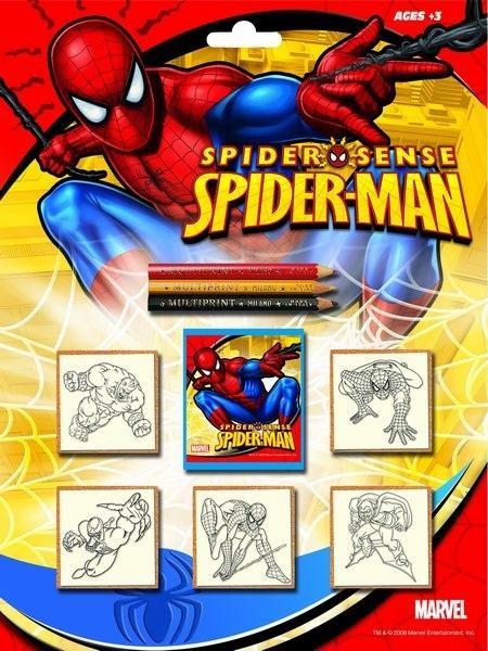 Spiderman - pieczątki 5szt, Multiprint