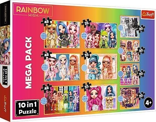 Puzzle 10w1 Kolekcja modnych laleczek TREFL, Trefl