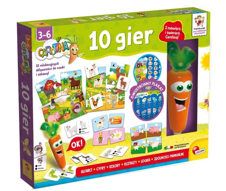 Carotina - 10 gier, Lisciani