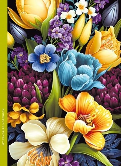 Notatnik ozdobny 143x200/48K kratka TW Flora