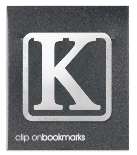 Metalowa zakładka - Litera K Clip-on, IF