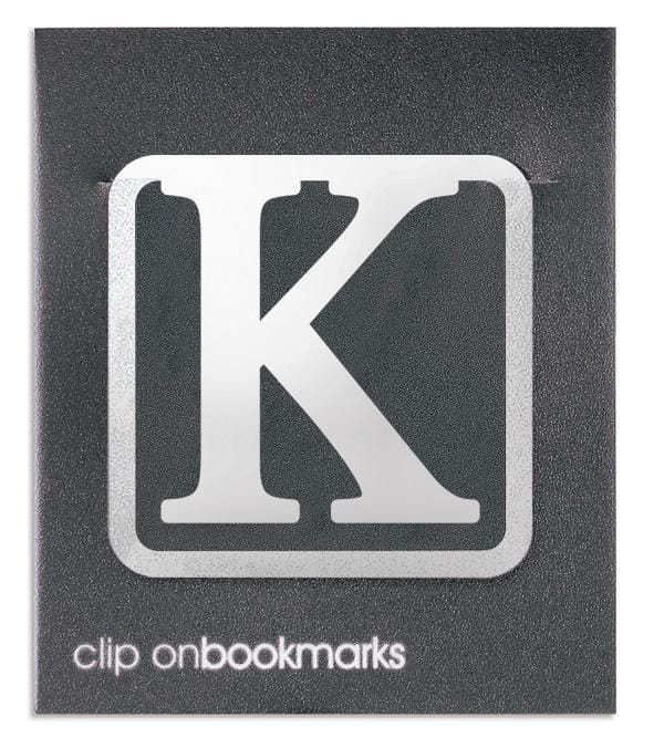 Metalowa zakładka - Litera K Clip-on, IF