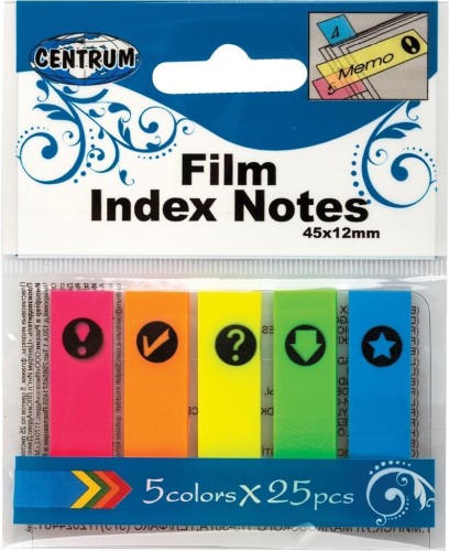 Zakładki indeksujące 45x12mm 25K., Centrum