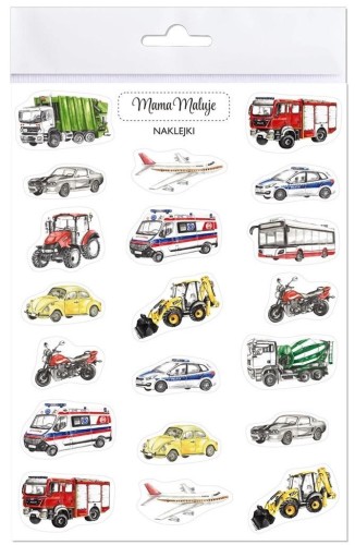 Naklejki Pojazdy, Mama Maluje