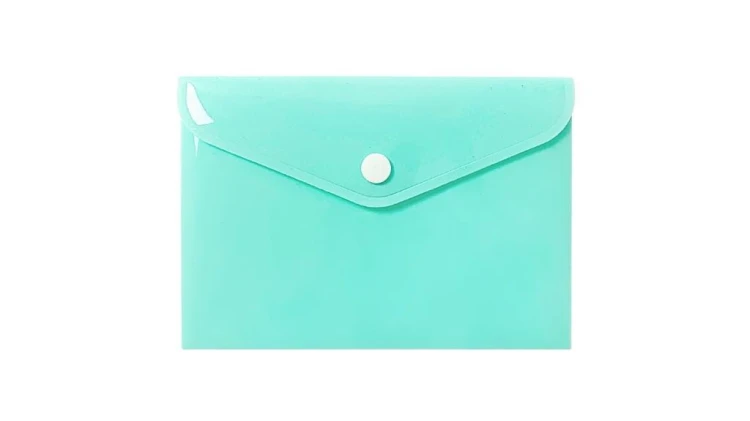 Teczka koperta A6 PP pastel zielona, Biurfol