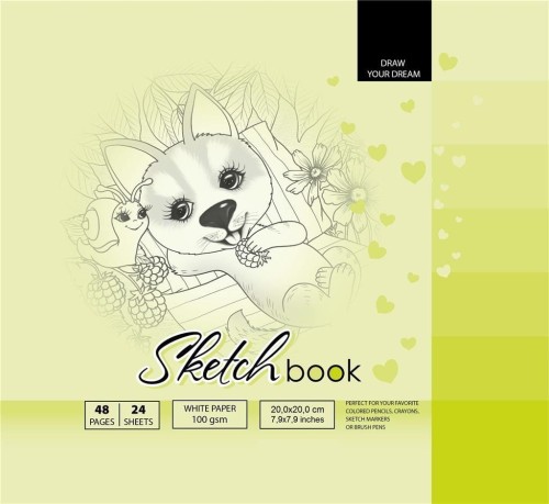 Szkicownik 200x200/48K 100g TW FRESH, Fresh