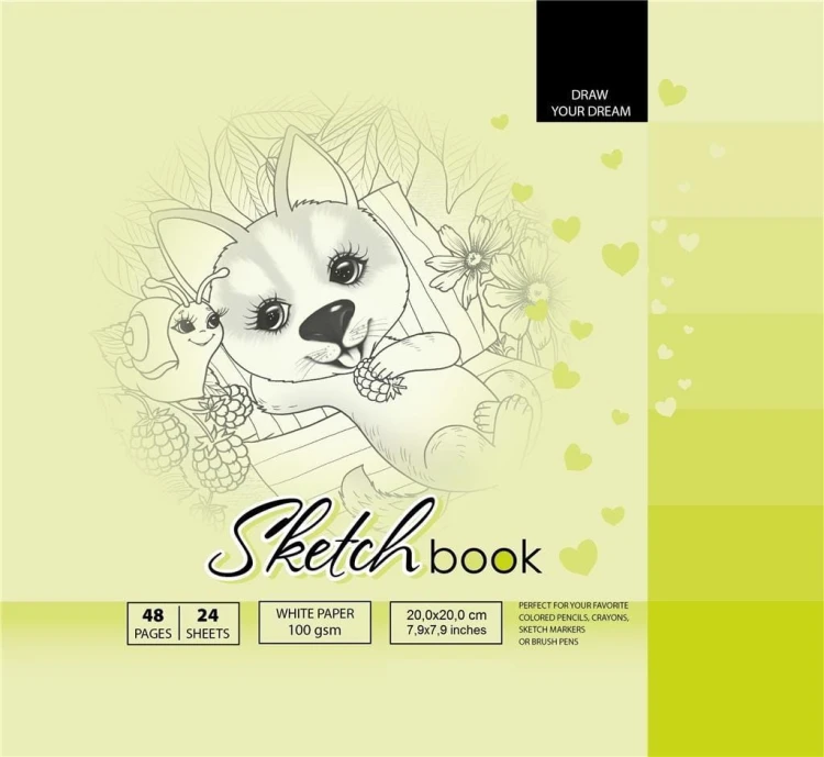 Szkicownik 200x200/48K 100g TW FRESH, Fresh