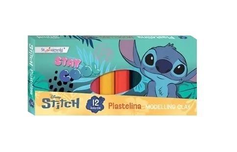 Plastelina 12 kolorów 15g Stitch, ST-MAJEWSKI