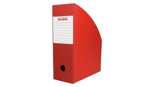 Pojemnik na dokumenty czerwony 10cm, Biurfol