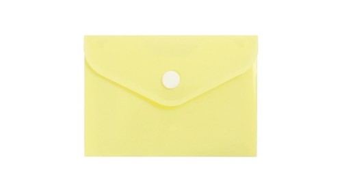 Teczka koperta A7 PP pastel żółta, Biurfol