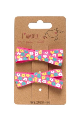 Zestaw klipsów z kokardkami, Coralico